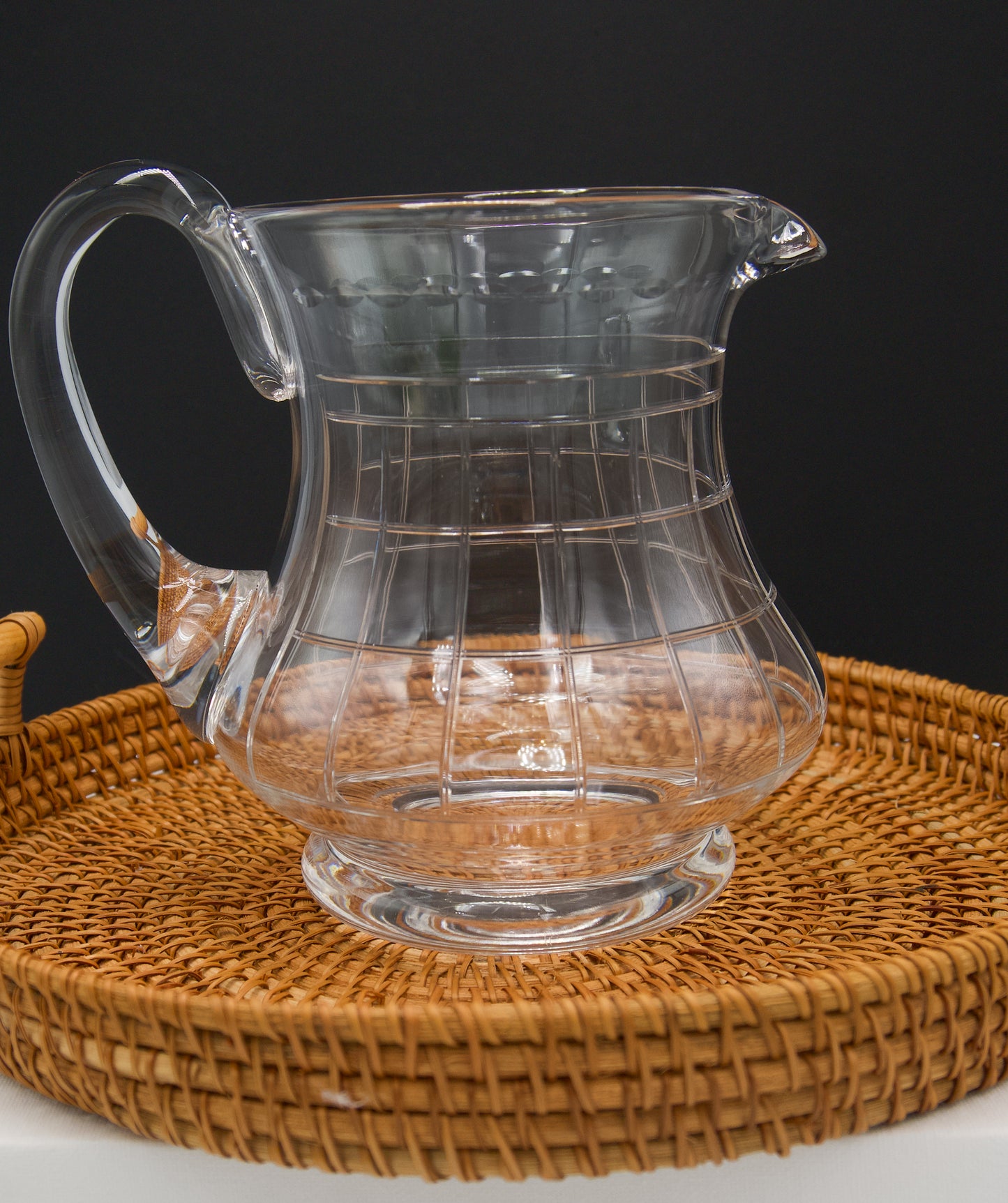 Vintage Stuart Crystal Jug and Glasses