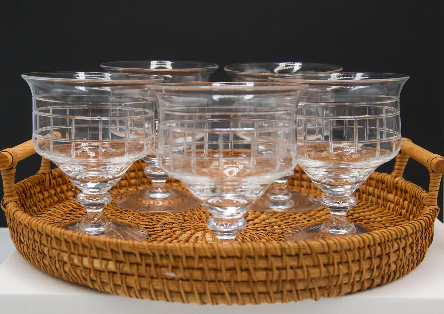 Vintage Stuart Crystal Jug and Glasses