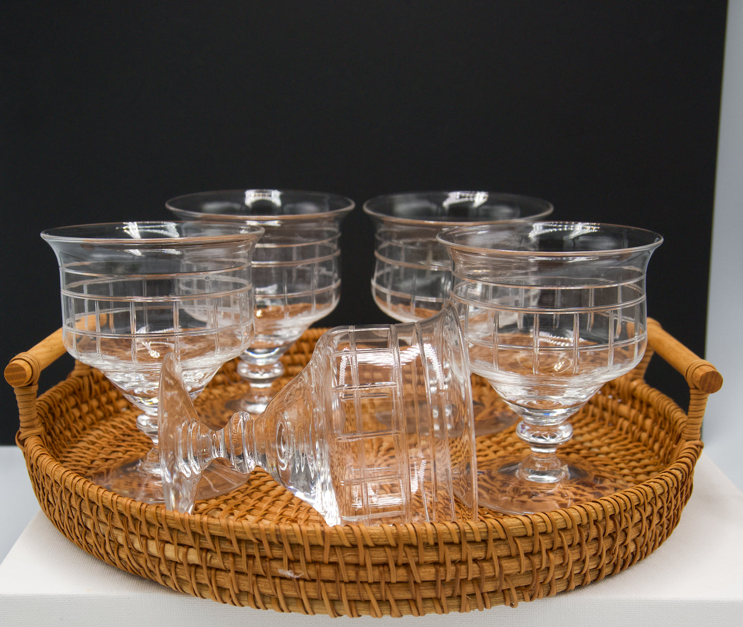 Vintage Stuart Crystal Jug and Glasses