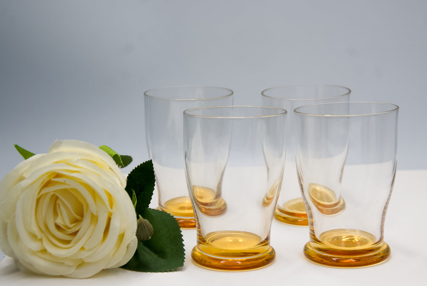 Amber Based Juice Glasses