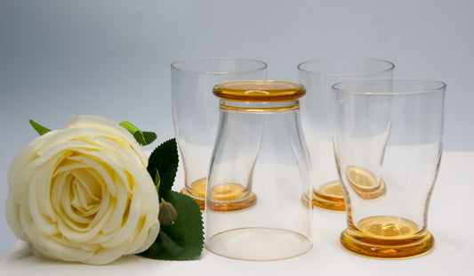 Amber Based Juice Glasses