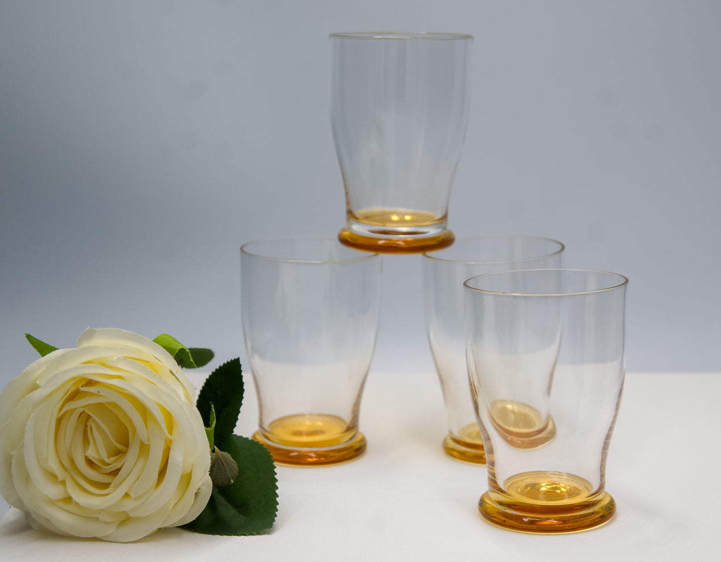 Amber Based Juice Glasses