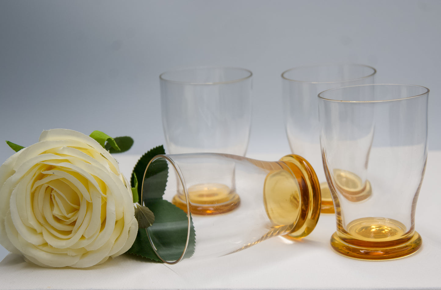 Amber Based Juice Glasses