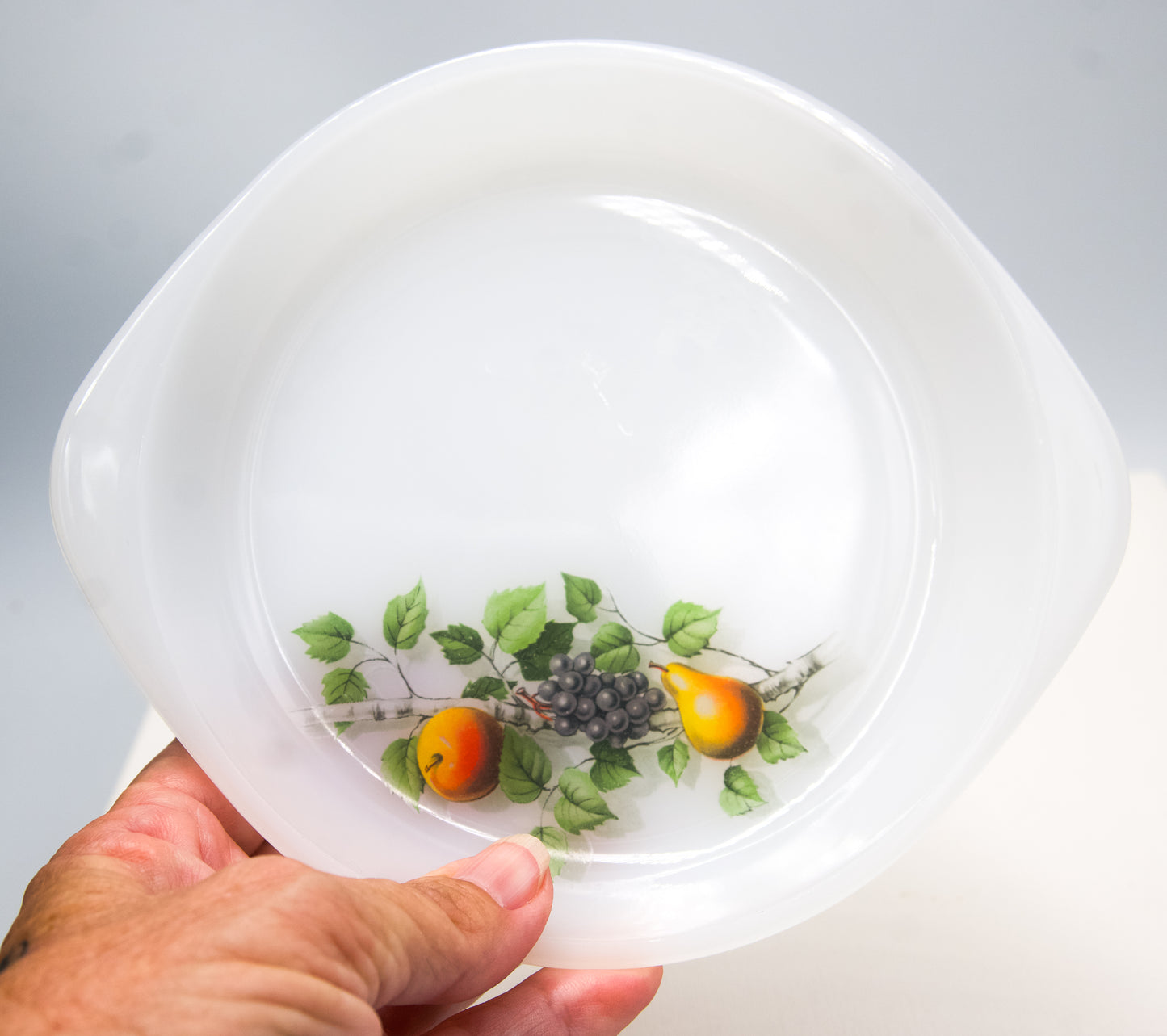 French Arcopal Dishes with Fruit Motif