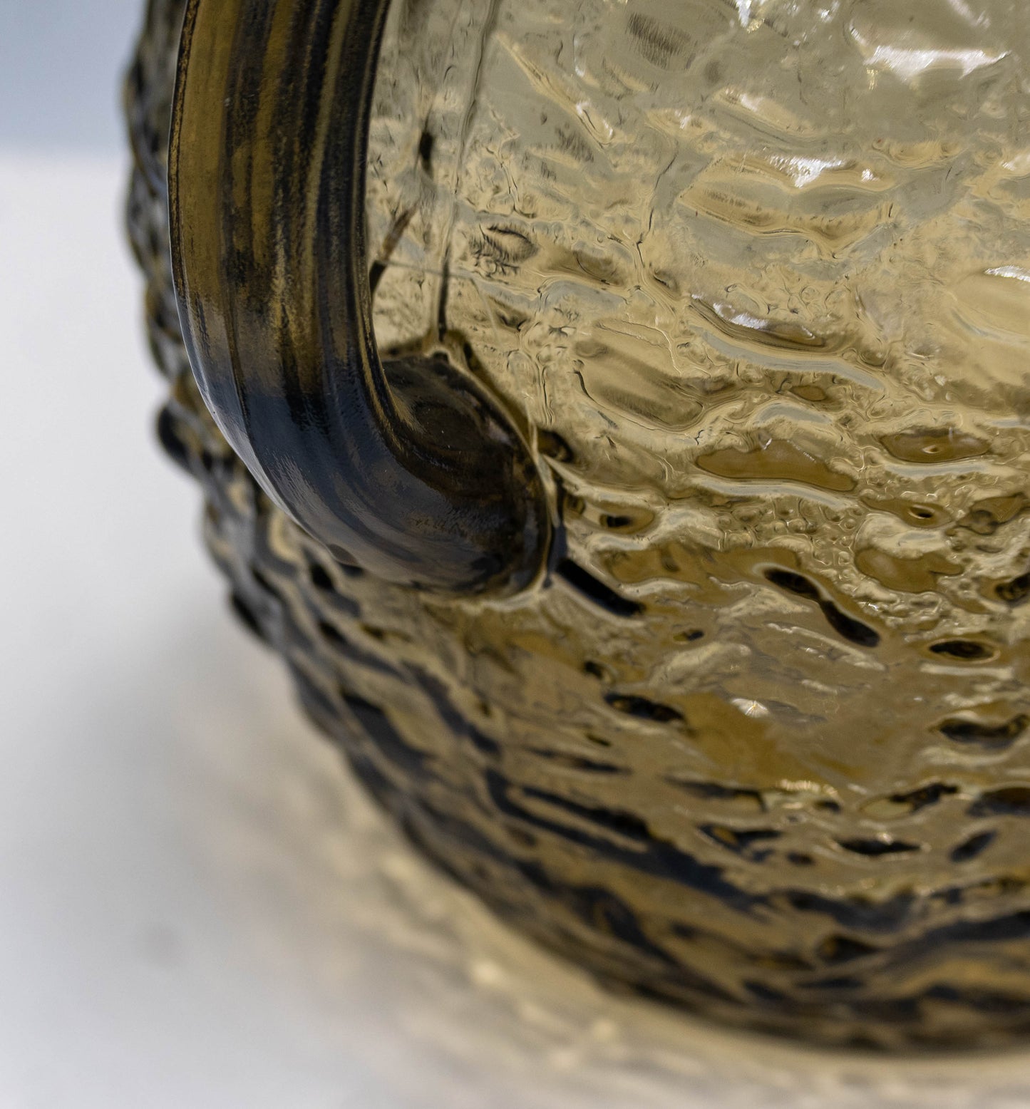 Vintage Anchor HockingLido Milano Smoke Brown Ball Pitcher and Glasses