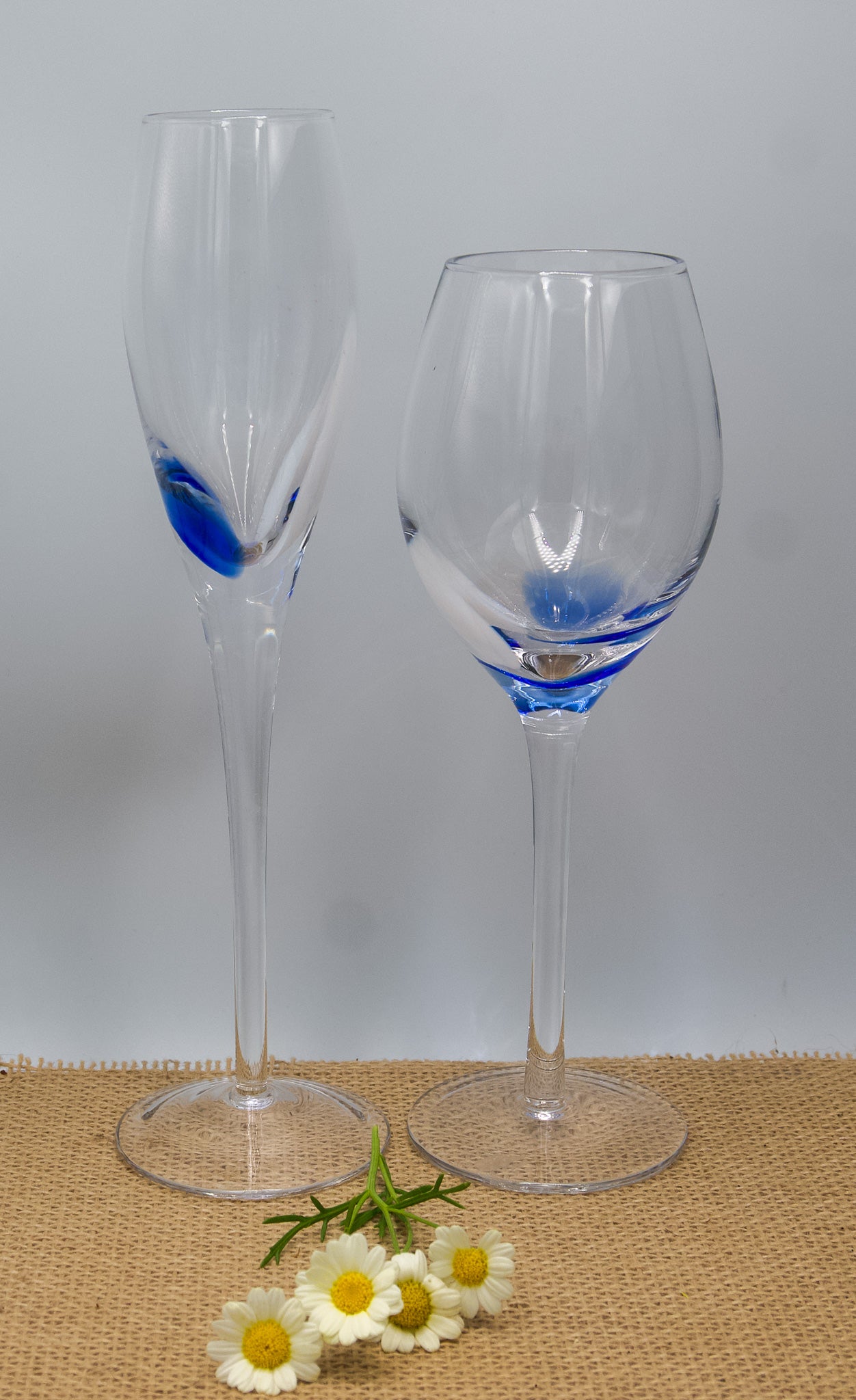 Stunning Mixed Set Of Wine/ Champagne Glasses