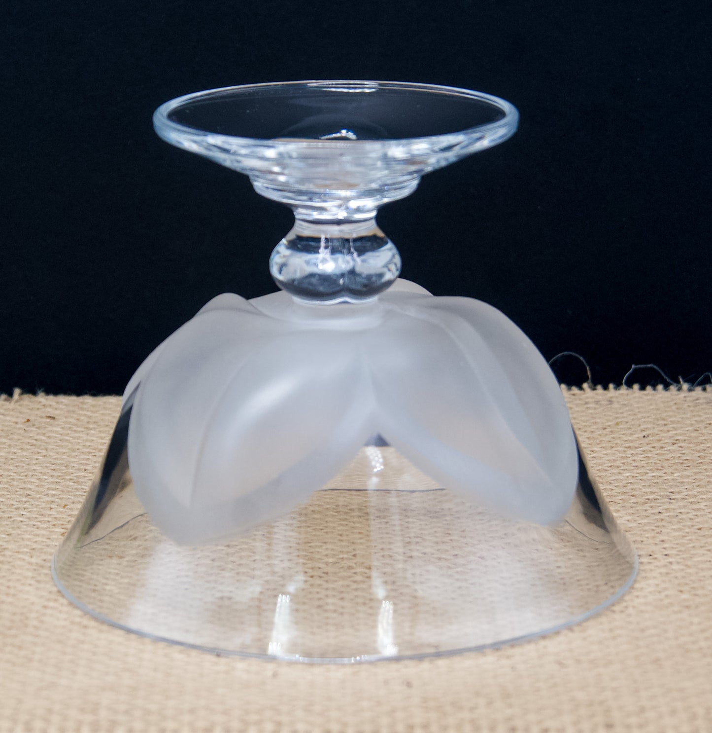 Crystal D'arques-Durand Florence Satin Frosted Petal Compote