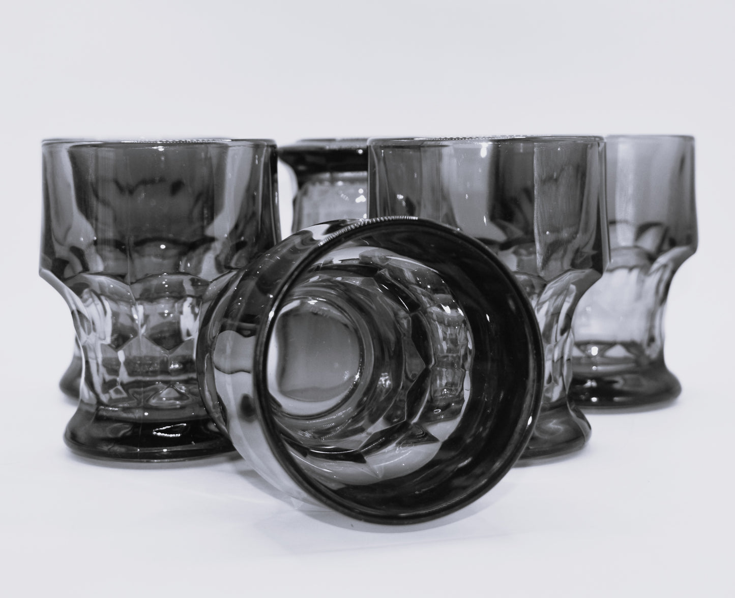 Vintage 70's - BORMIOLI - Italy - Provenzale - Emerald Green Tumblers