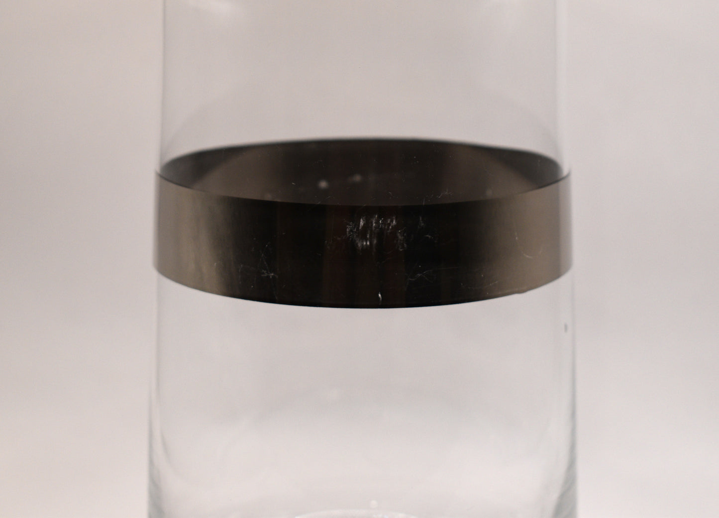 Vintage/Retro Cocktail Mixer and Pitcher with Platinum Band
