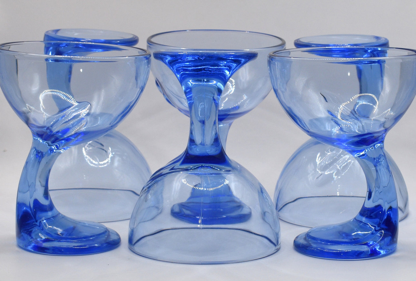Vintage Bormioli Rocco "Jerba" Sapphire Blue Dessert/Ice Cream bowl. Italy