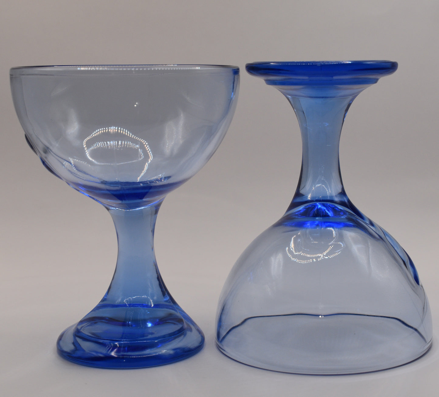 Vintage Bormioli Rocco "Jerba" Sapphire Blue Dessert/Ice Cream bowl. Italy