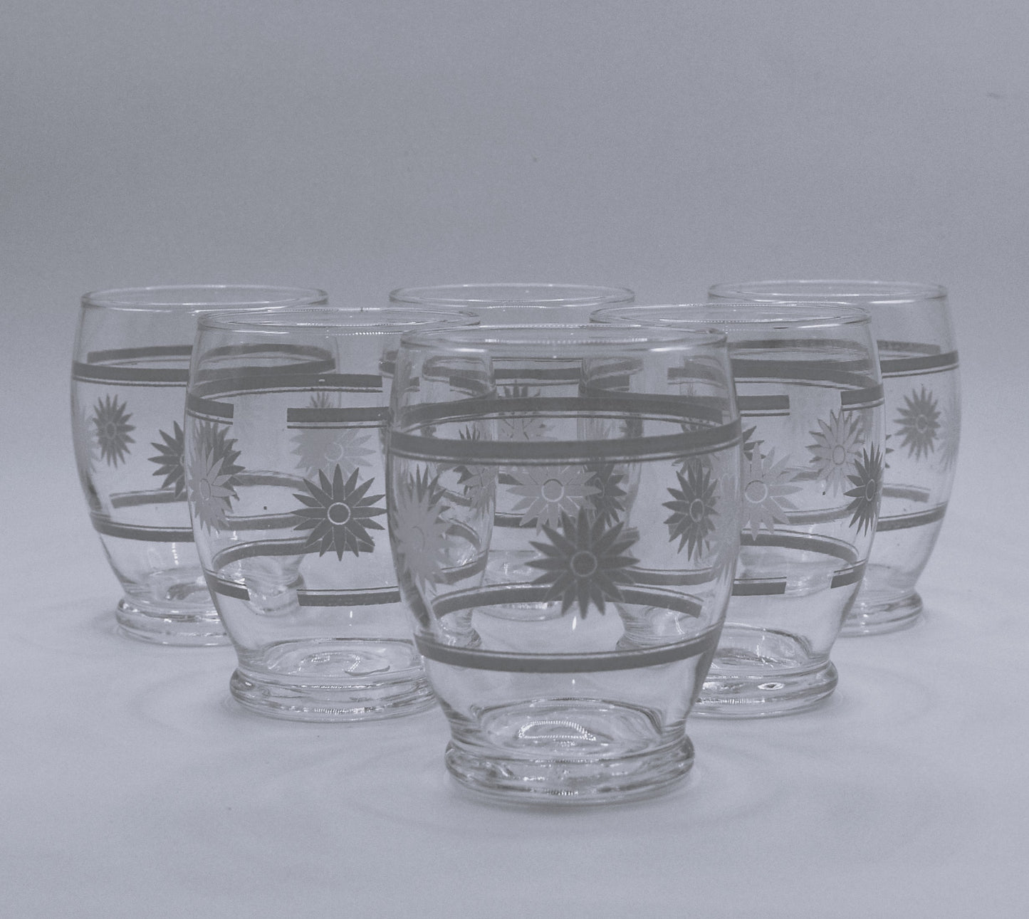 Retro Juice/Water Tumbler. Set of 6