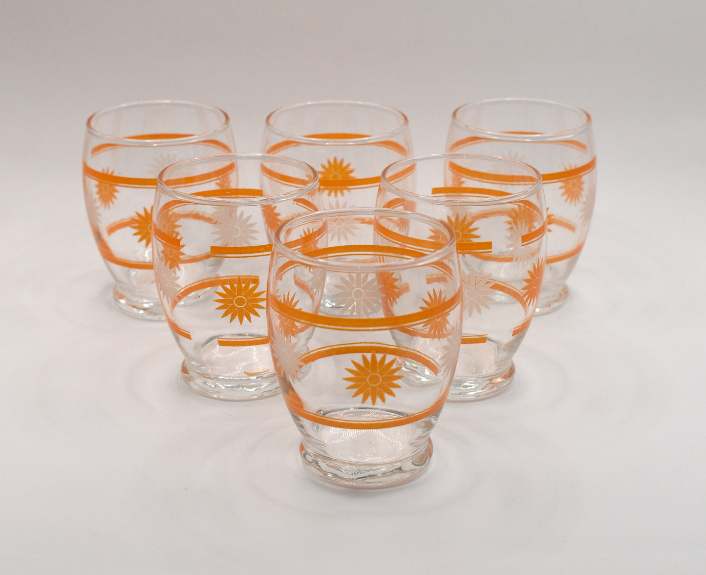 Retro Juice/Water Tumbler. Set of 6