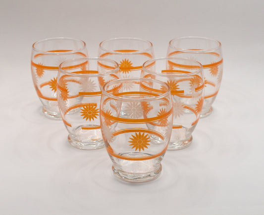 Retro Juice/Water Tumbler. Set of 6