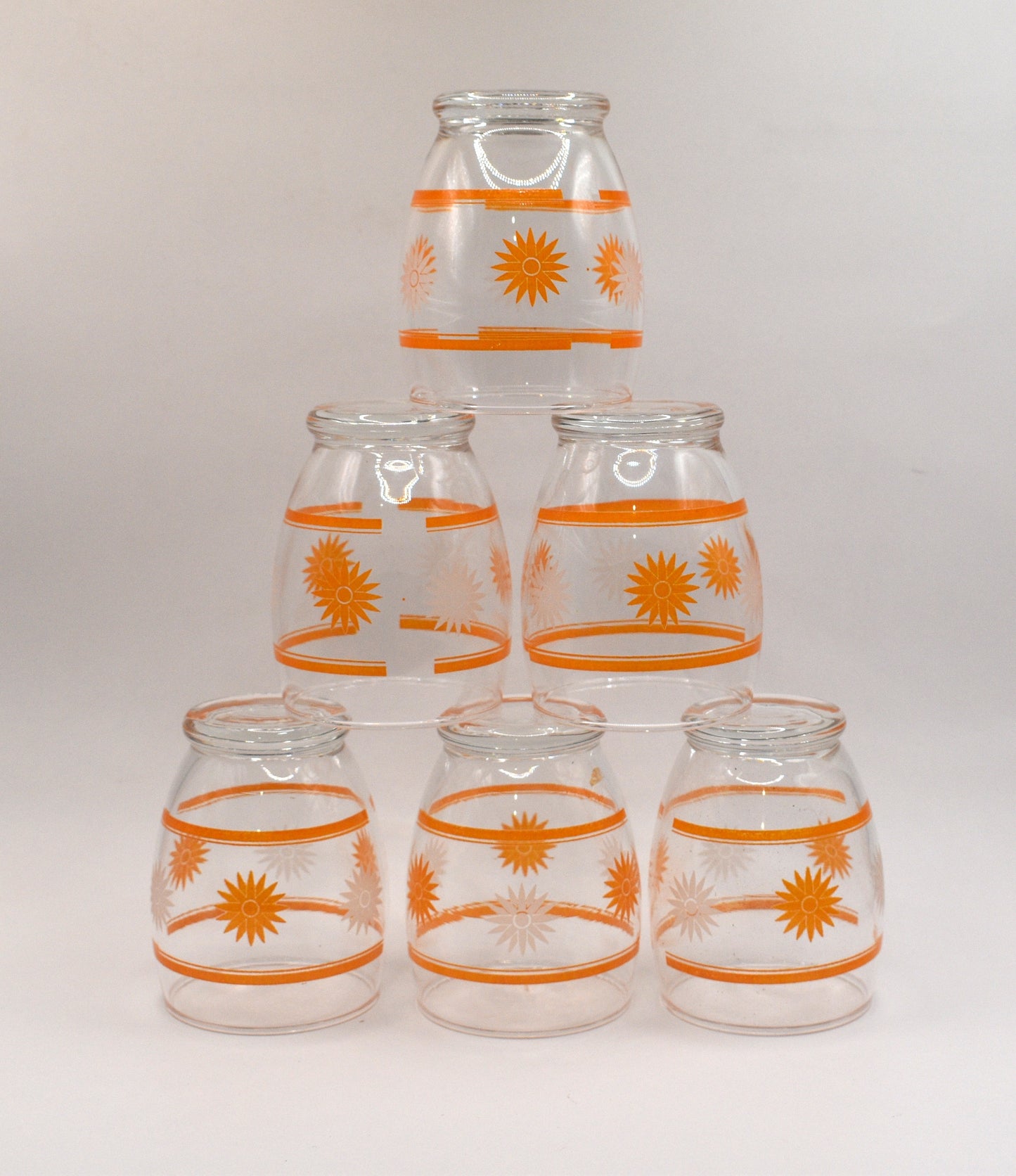 Retro Juice/Water Tumbler. Set of 6