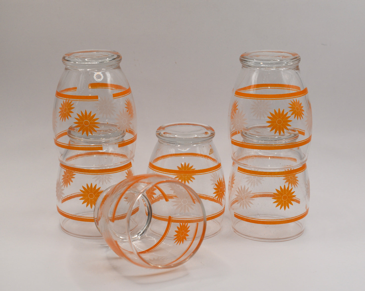 Retro Juice/Water Tumbler. Set of 6