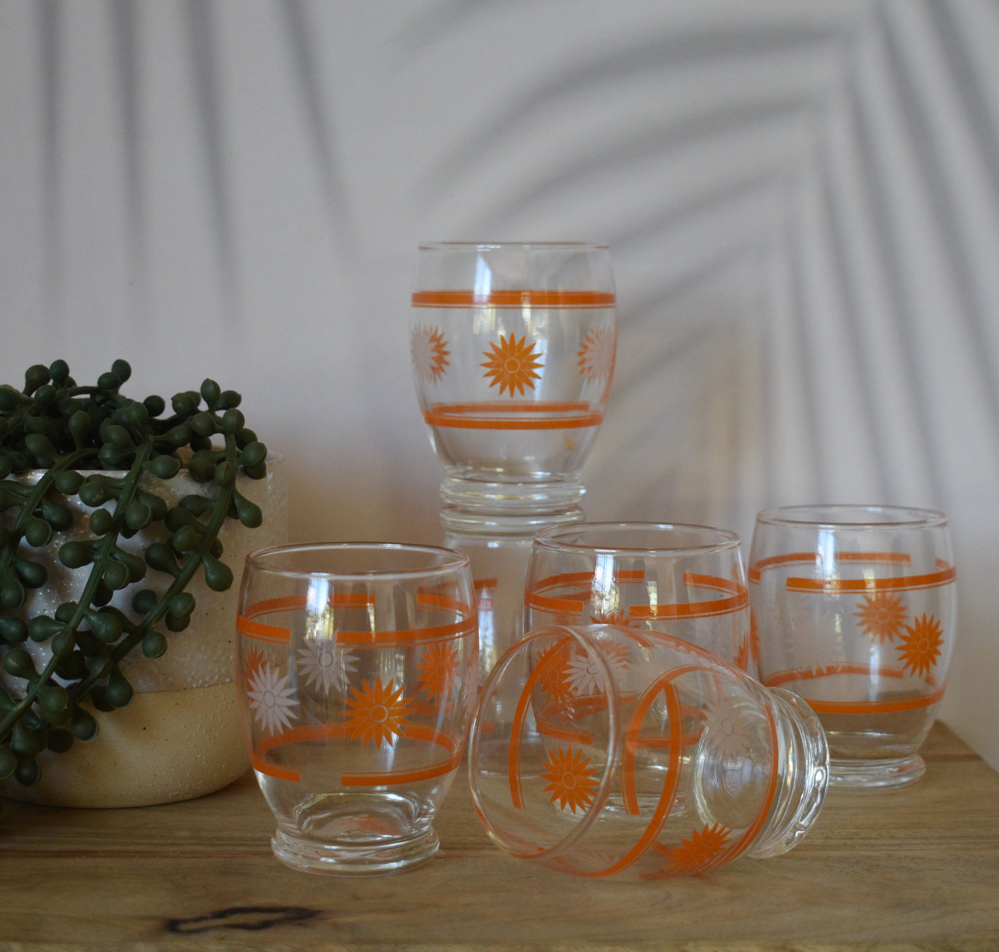 Retro Juice/Water Tumbler. Set of 6