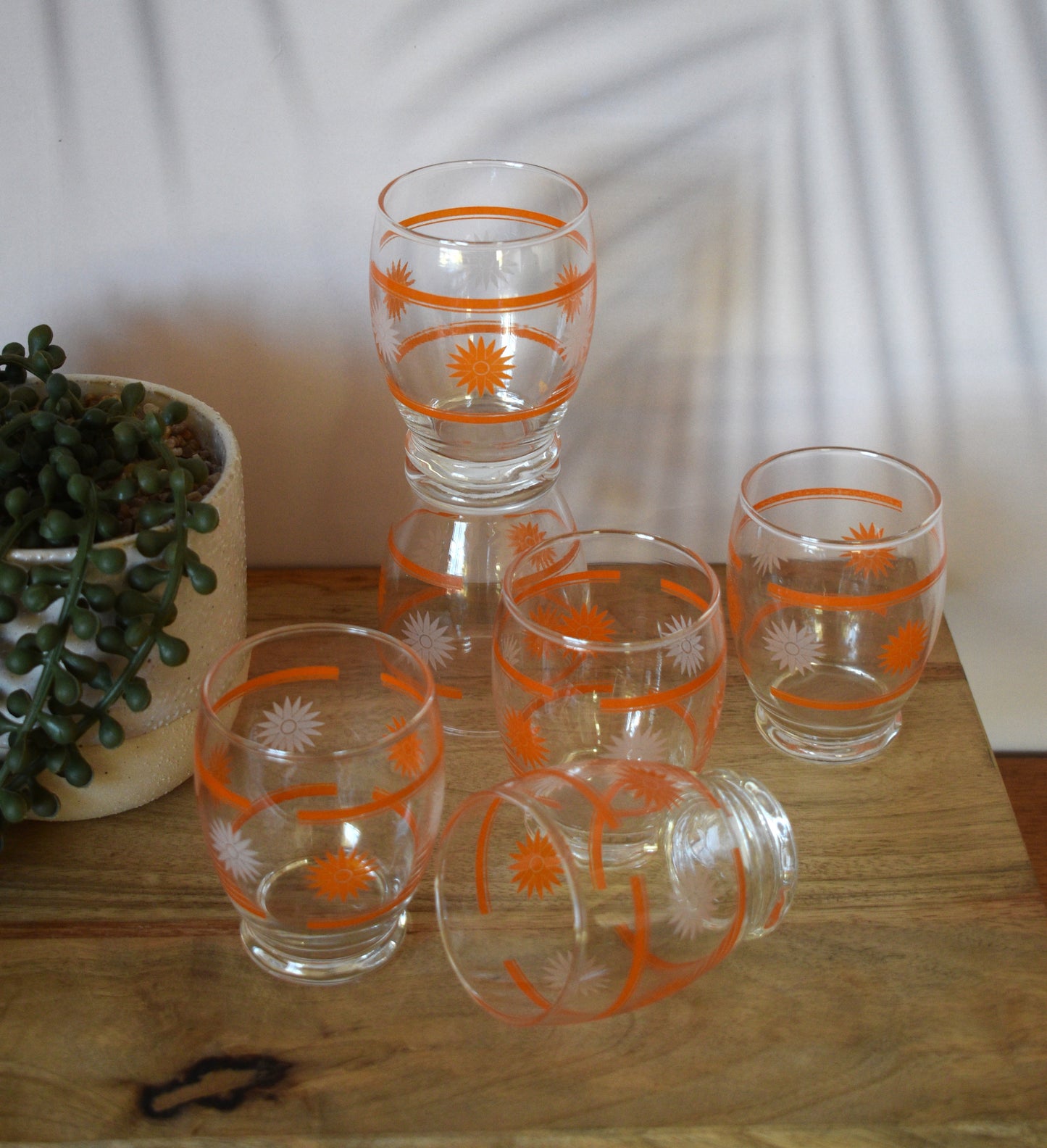 Retro Juice/Water Tumbler. Set of 6
