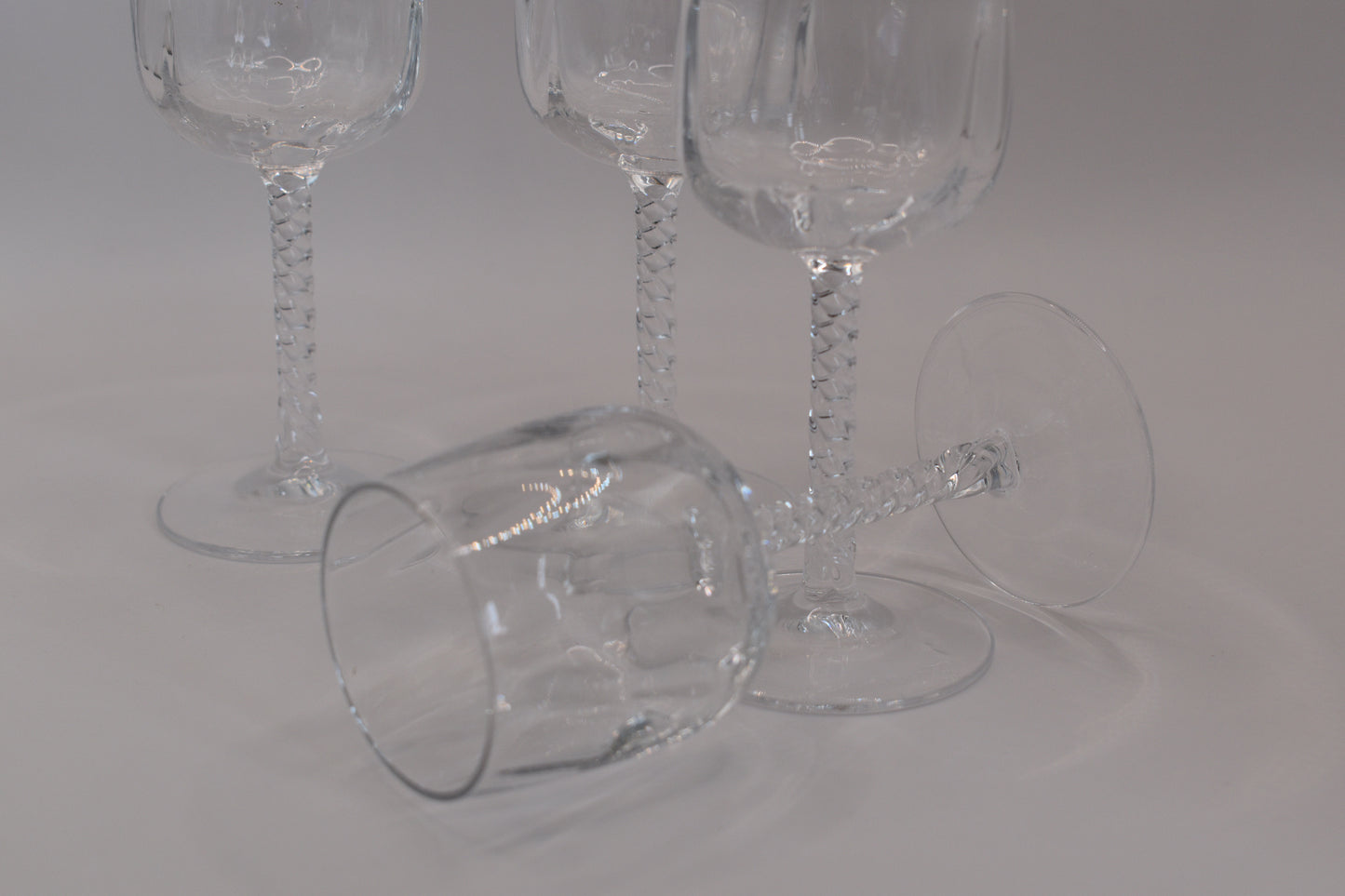 Vintage Crystal D'Arques Durand "Nemours" sherry glasses. Set of 4