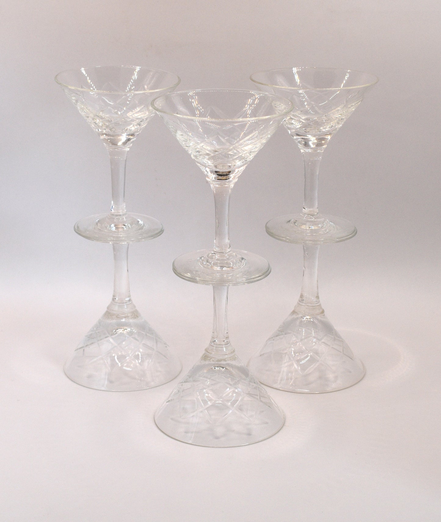 Small vintage martini glasses. Set of 6