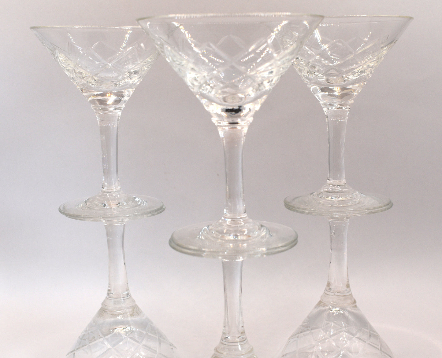 Small vintage martini glasses. Set of 6