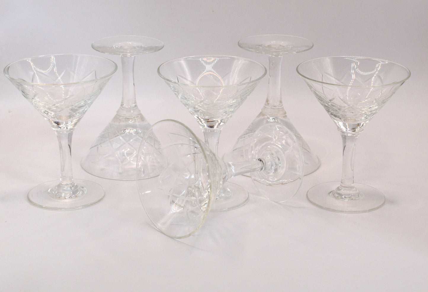 Small vintage martini glasses. Set of 6