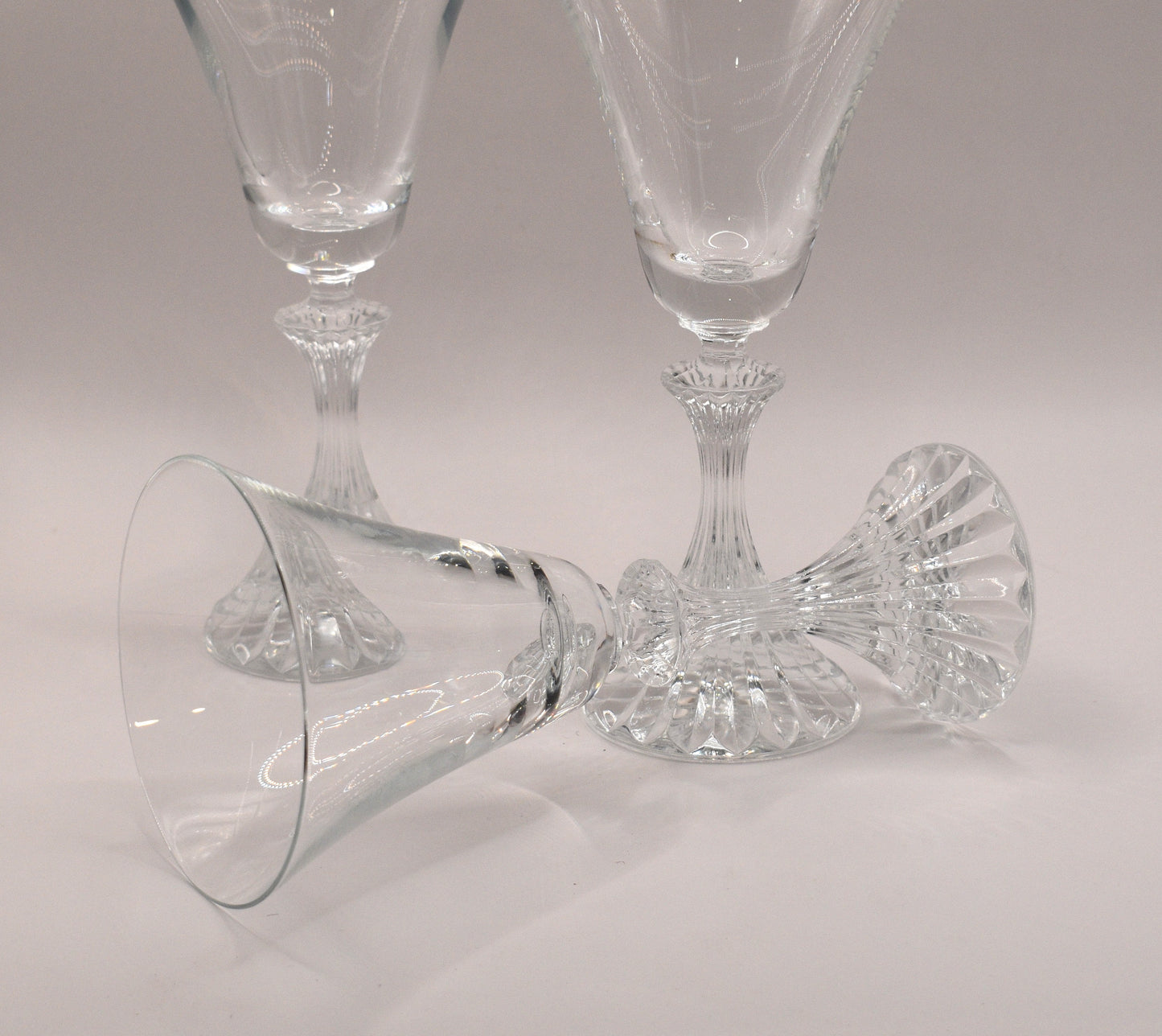 Vintage Crystal Wine Glasses - Stratton by Mikasa - Set of 6