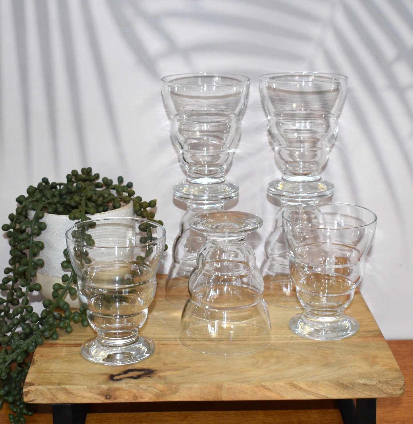 Vintage Studio Nova "Sahara" footed Juice tumblers. Set of 7