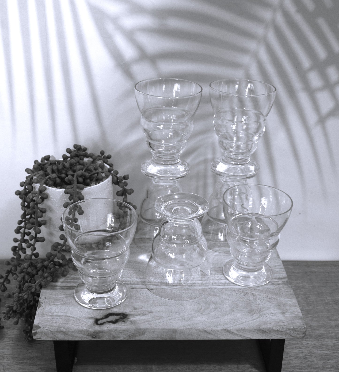 Vintage Studio Nova "Sahara" footed Juice tumblers. Set of 7