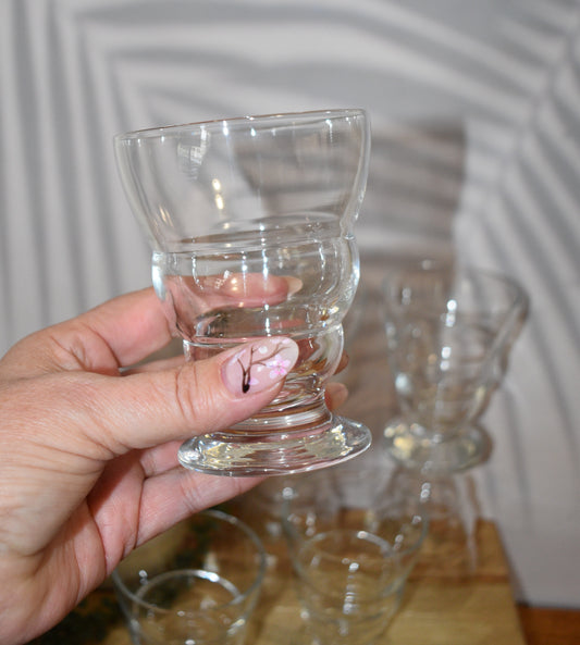 Vintage Studio Nova "Sahara" footed Juice tumblers. Set of 7