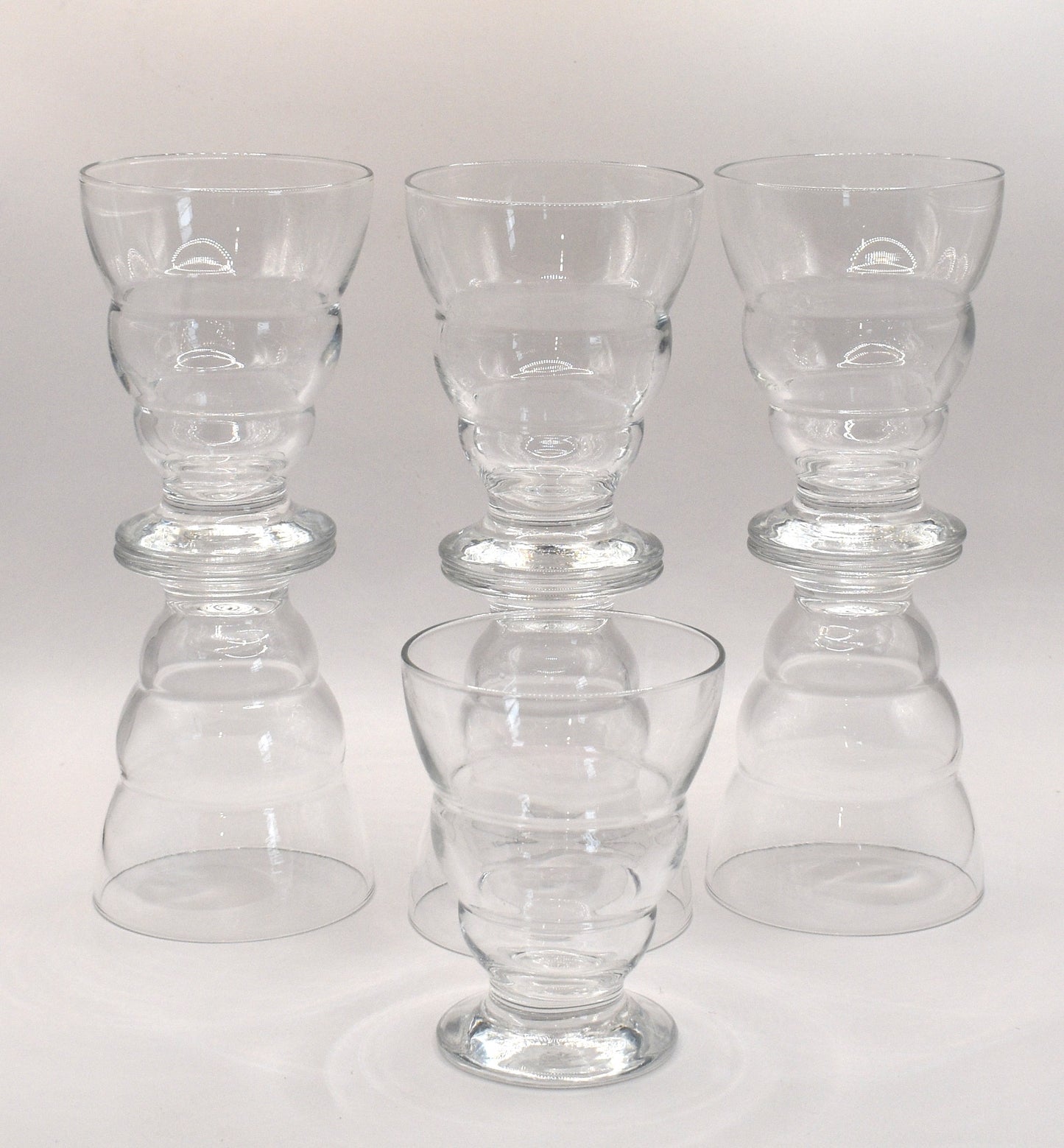 Vintage Studio Nova "Sahara" footed Juice tumblers. Set of 7