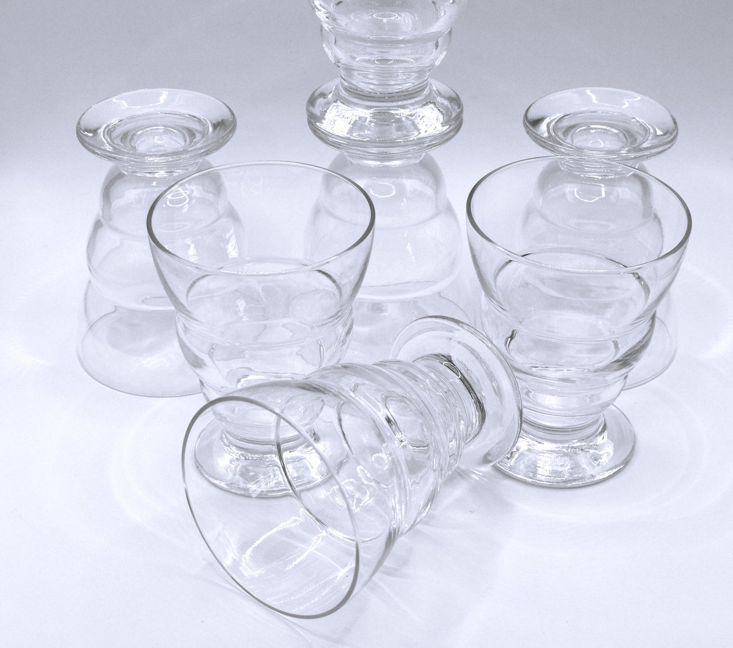Vintage Studio Nova "Sahara" footed Juice tumblers. Set of 7