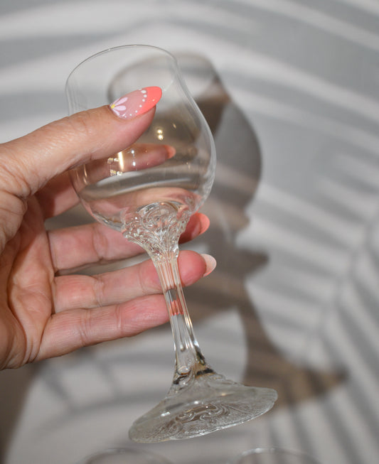 Rosenthal Crystal Red Wine Glasses. Set of 3