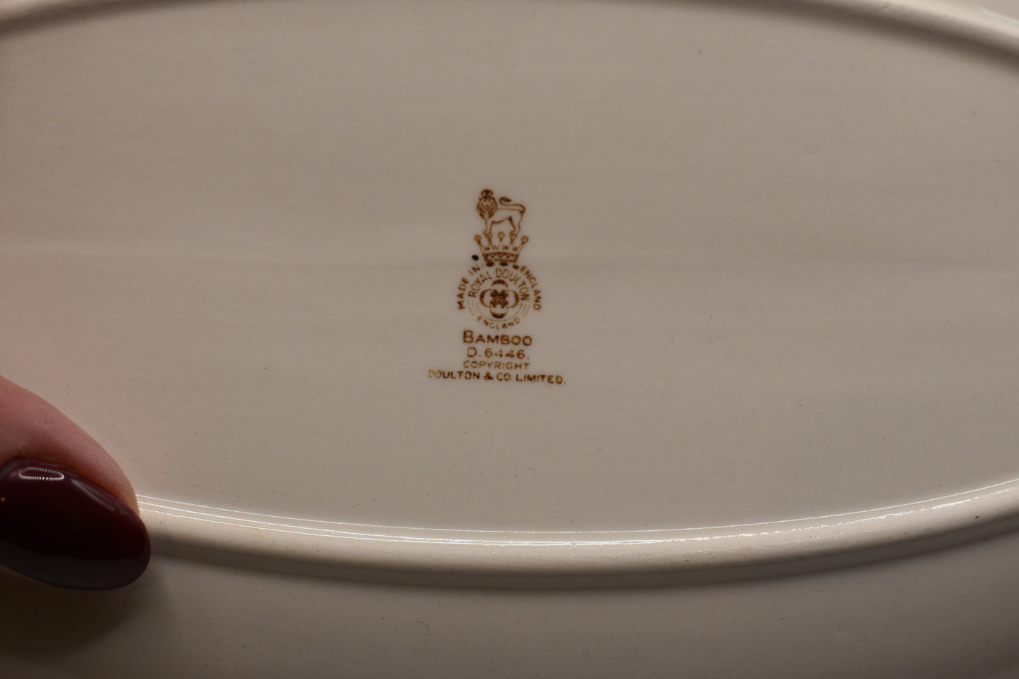 Vintage Royal Doulton Bamboo oval platter