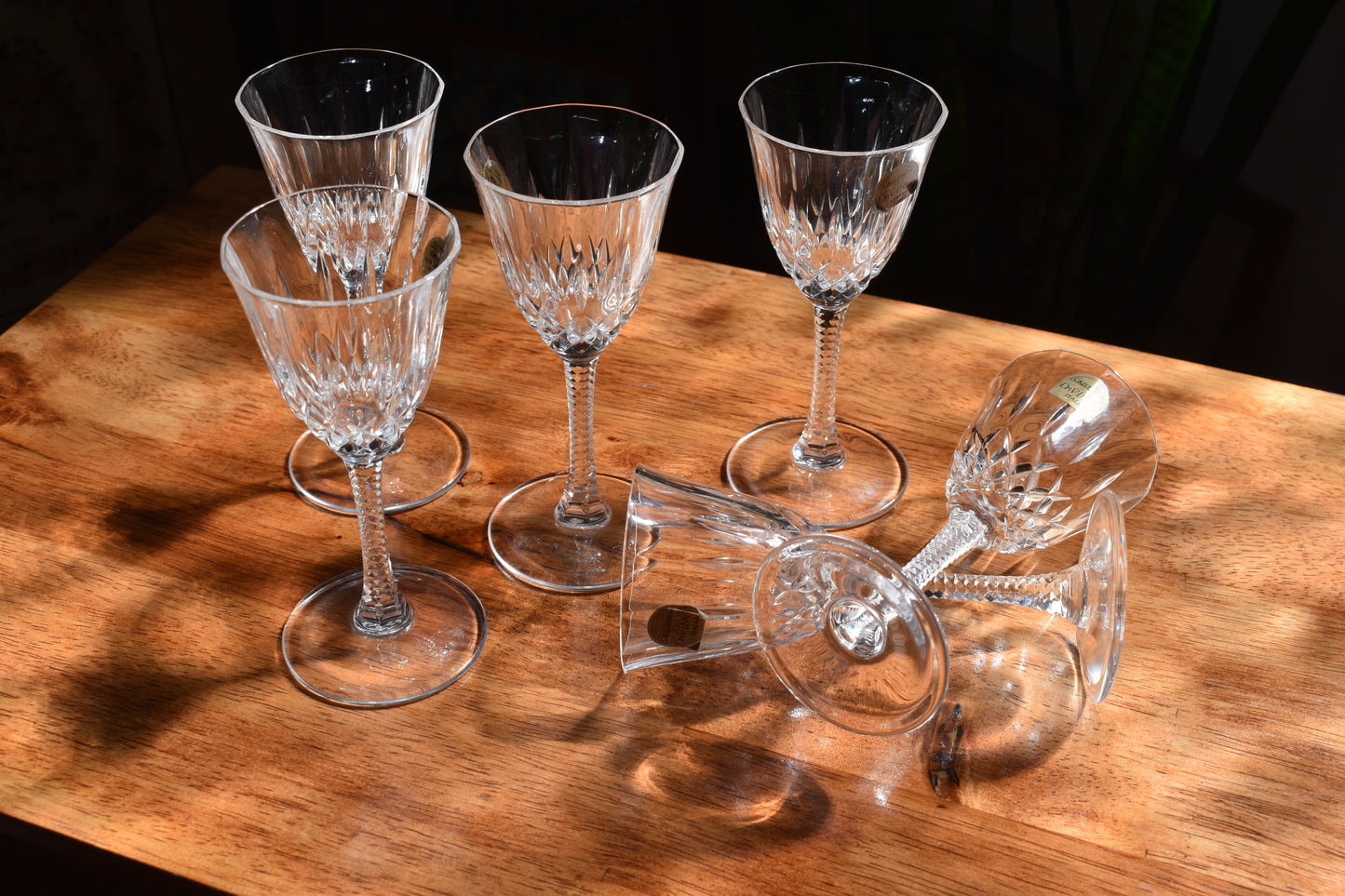 DaVinci Crystal Port Glasses. Camilla made in Italy. Set of 6