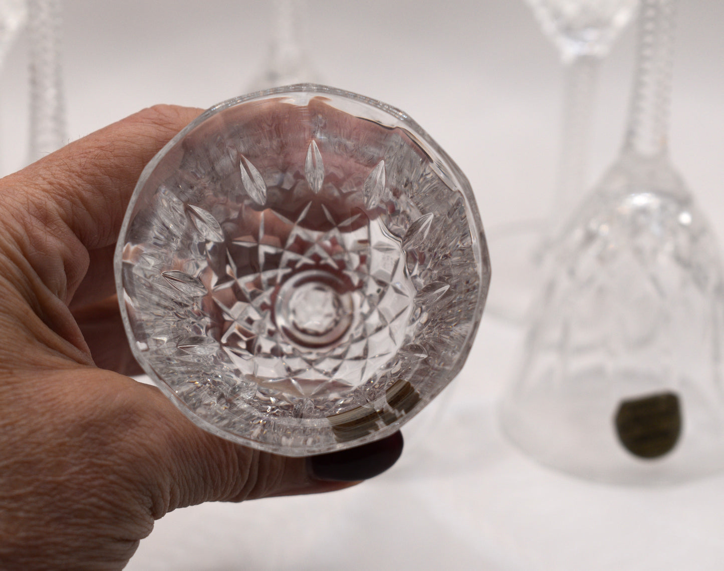 DaVinci Crystal Port Glasses. Camilla made in Italy. Set of 6
