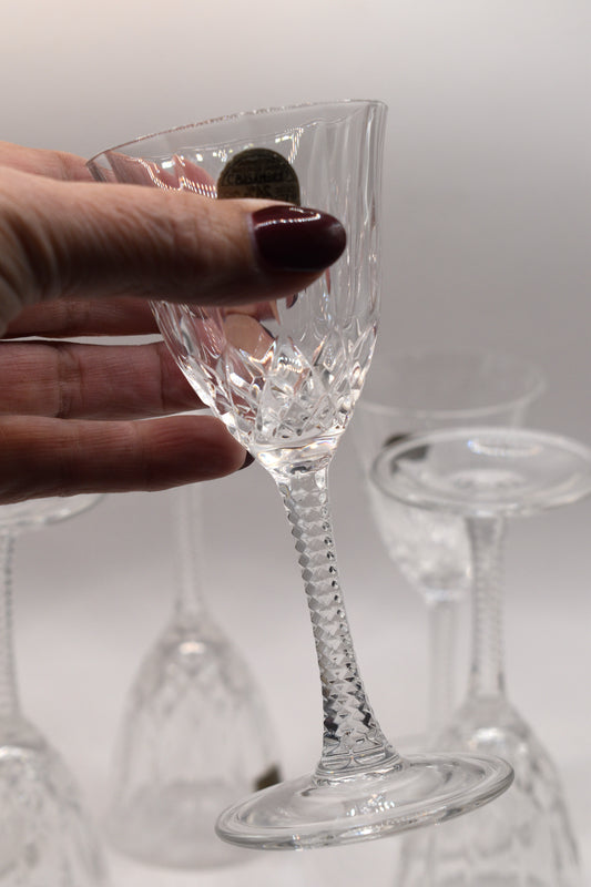 DaVinci Crystal Port Glasses. Camilla made in Italy. Set of 6