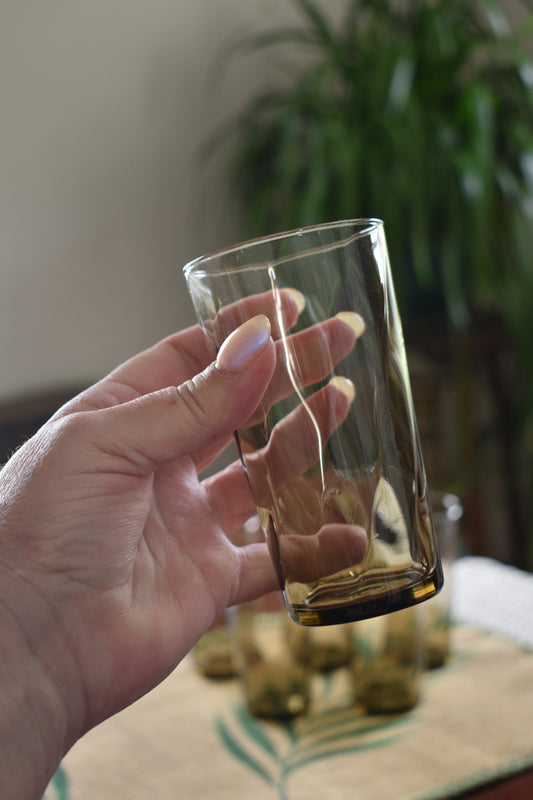 Luminarc Smokey Swirl Highball Tumblers. Set of 6