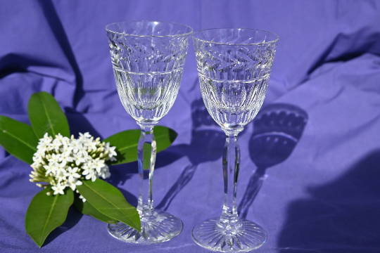 Stuart Crystal Senator Pattern Port Glasses. Set of 2