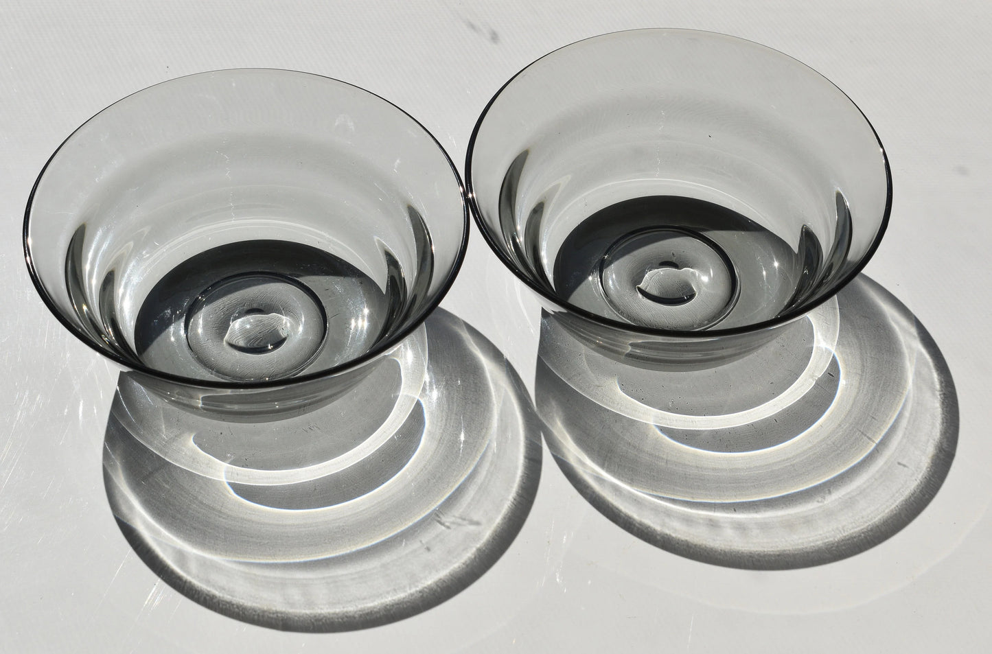 Smokey Grey Condiment Bowls. set of 2