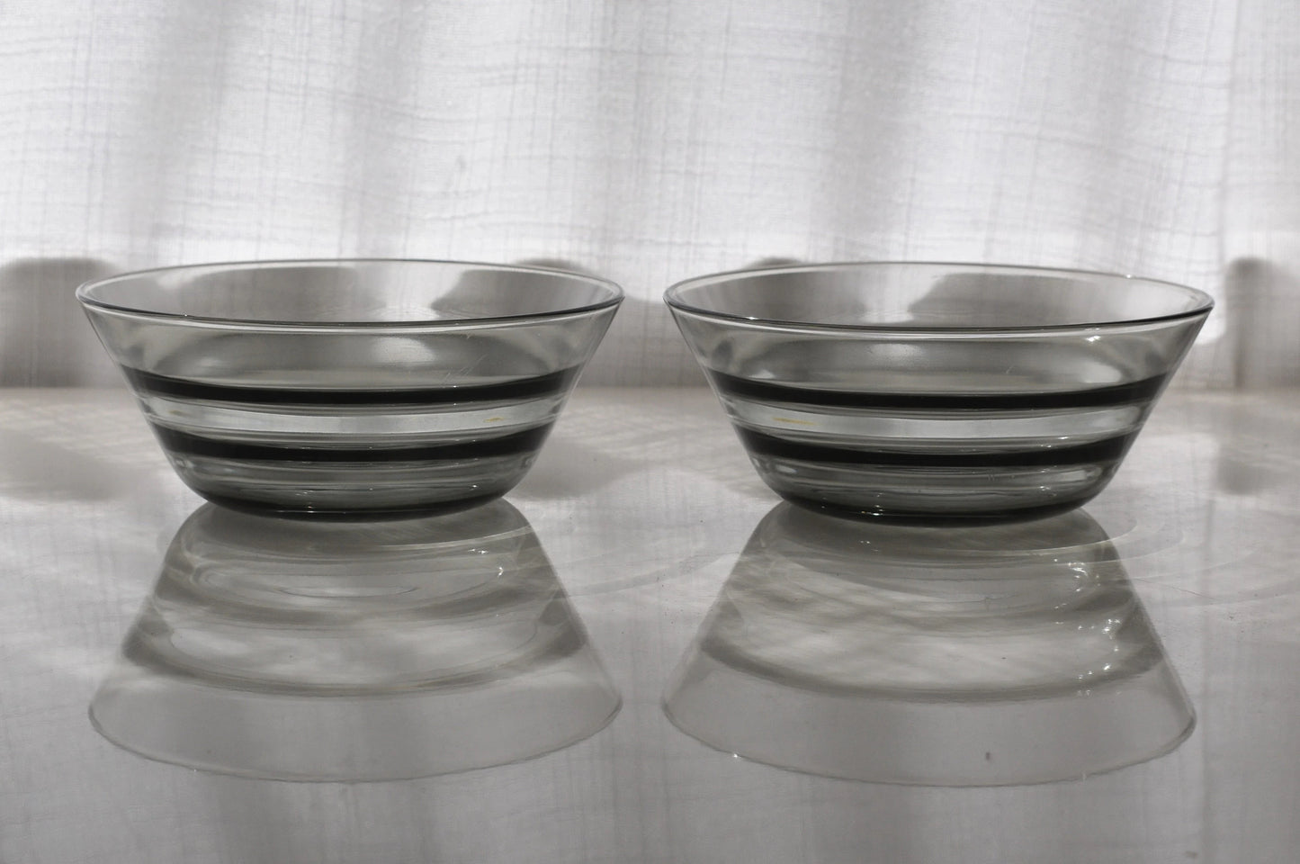 Smokey Grey Condiment Bowls. set of 2