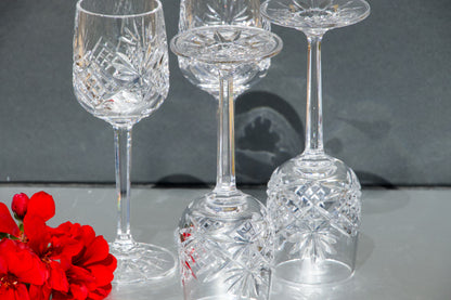 Cut Crystal Sherry /Port Glasses