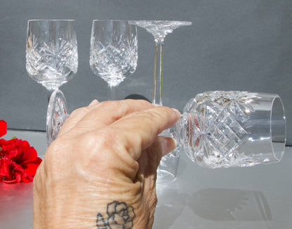 Cut Crystal Sherry /Port Glasses