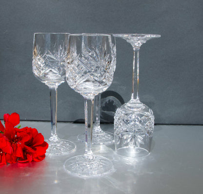 Cut Crystal Sherry /Port Glasses