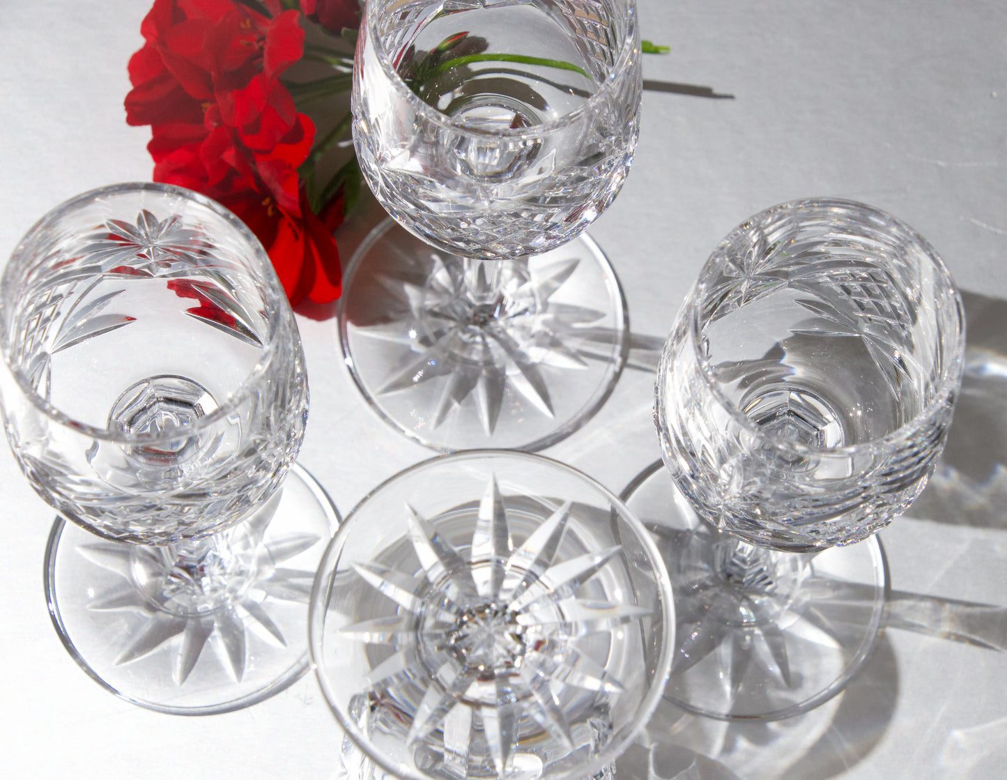 Cut Crystal Sherry /Port Glasses