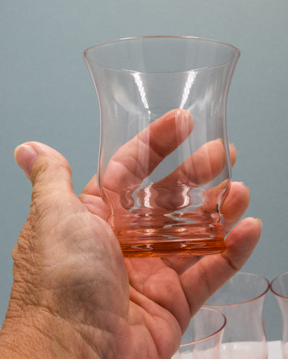 Beautiful Pink Depression Glass Tumblers