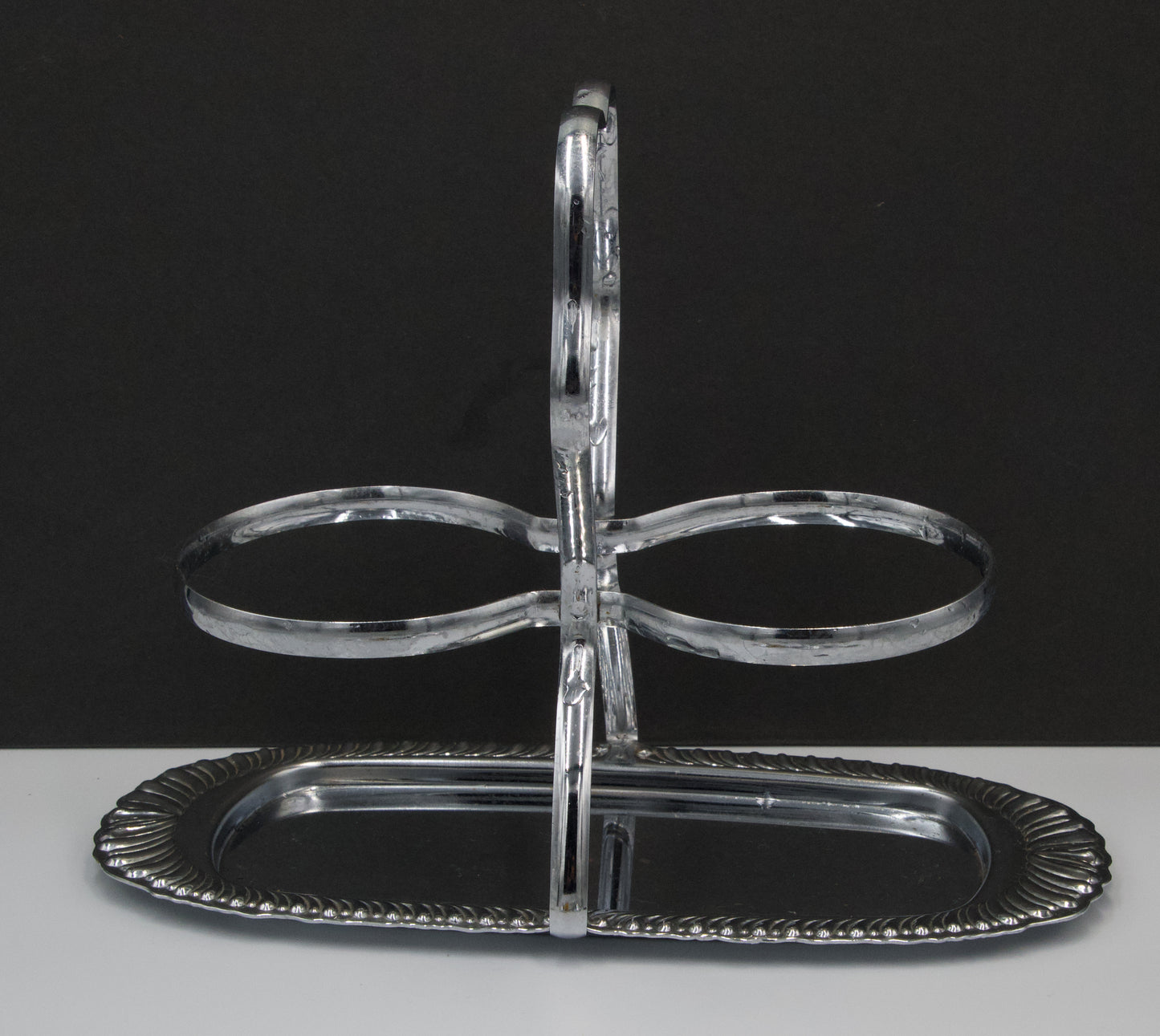 Vintage Glass and Silver Plated Jam/condiment Holder