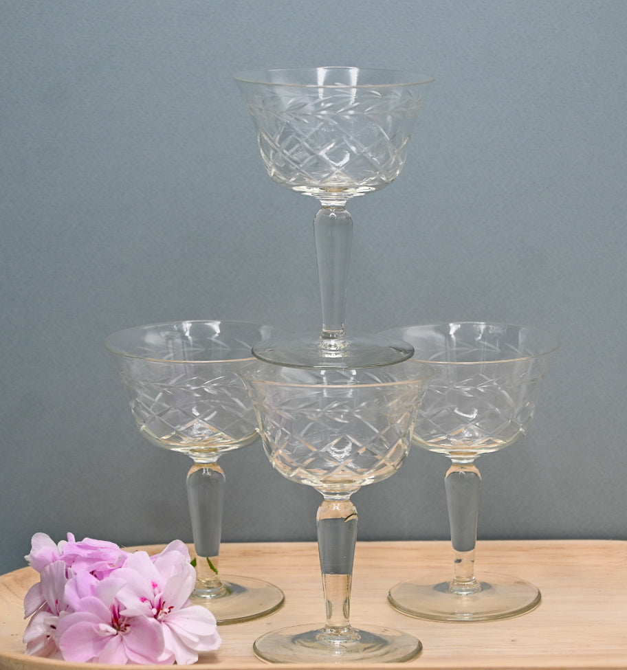 Crystal Champagne Coupes (Small)