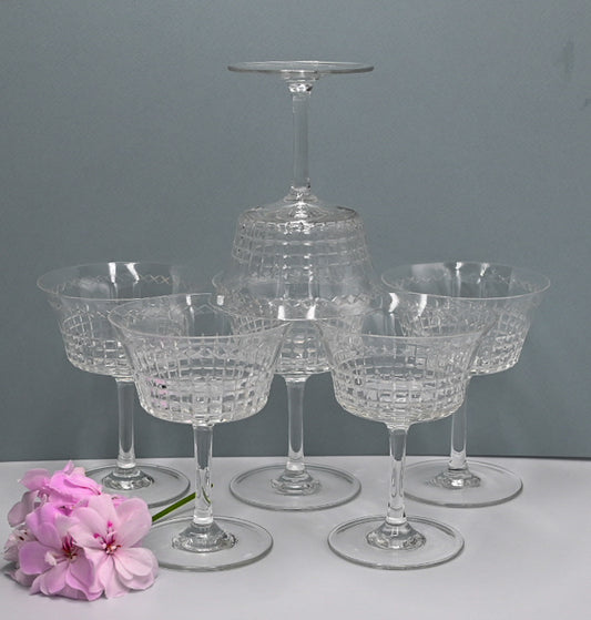 Crystal Champagne Coupes