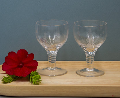 Stuart Crystal Woodchester Design Port Glasses